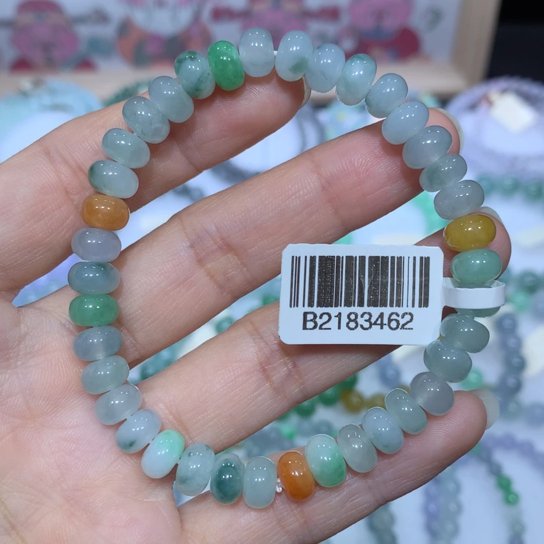 翡翠未镶嵌手链天然