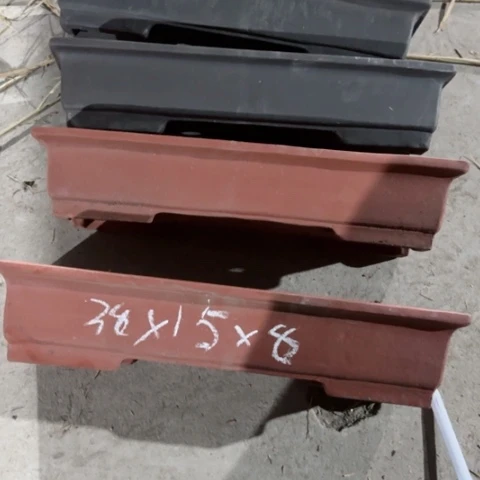 紫砂花盆100-4微瑕38-15-8