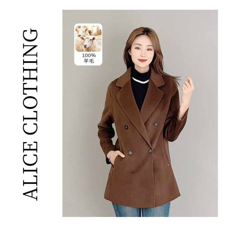 5 ALICE“火龙果”绵羊毛大衣靓丽明媚 柔糯亲肤 S2135558Kr
