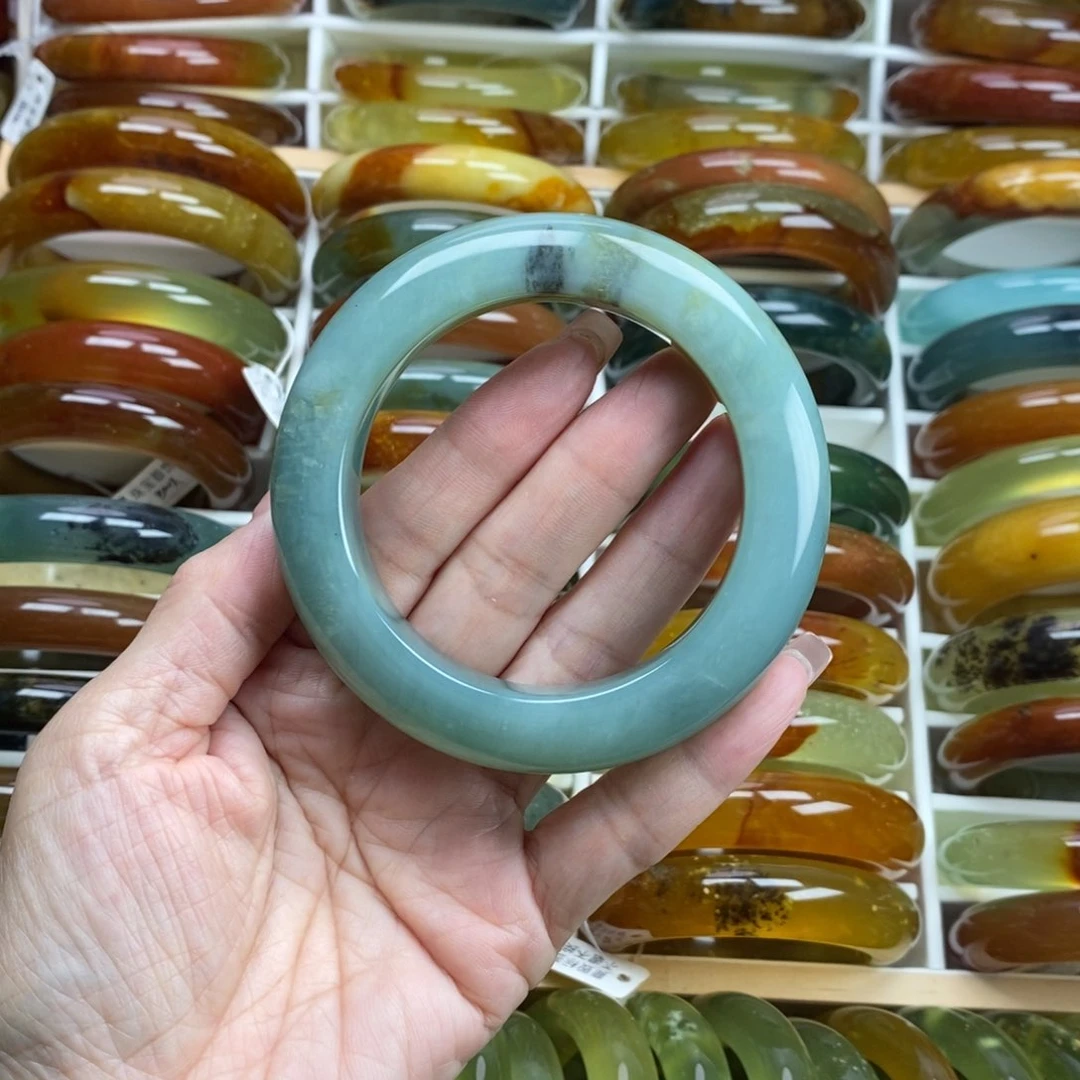 未镶嵌蛇纹石玉手镯58