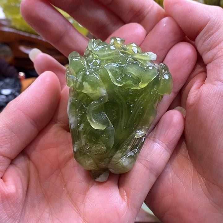 蛇纹石玉未镶嵌手把