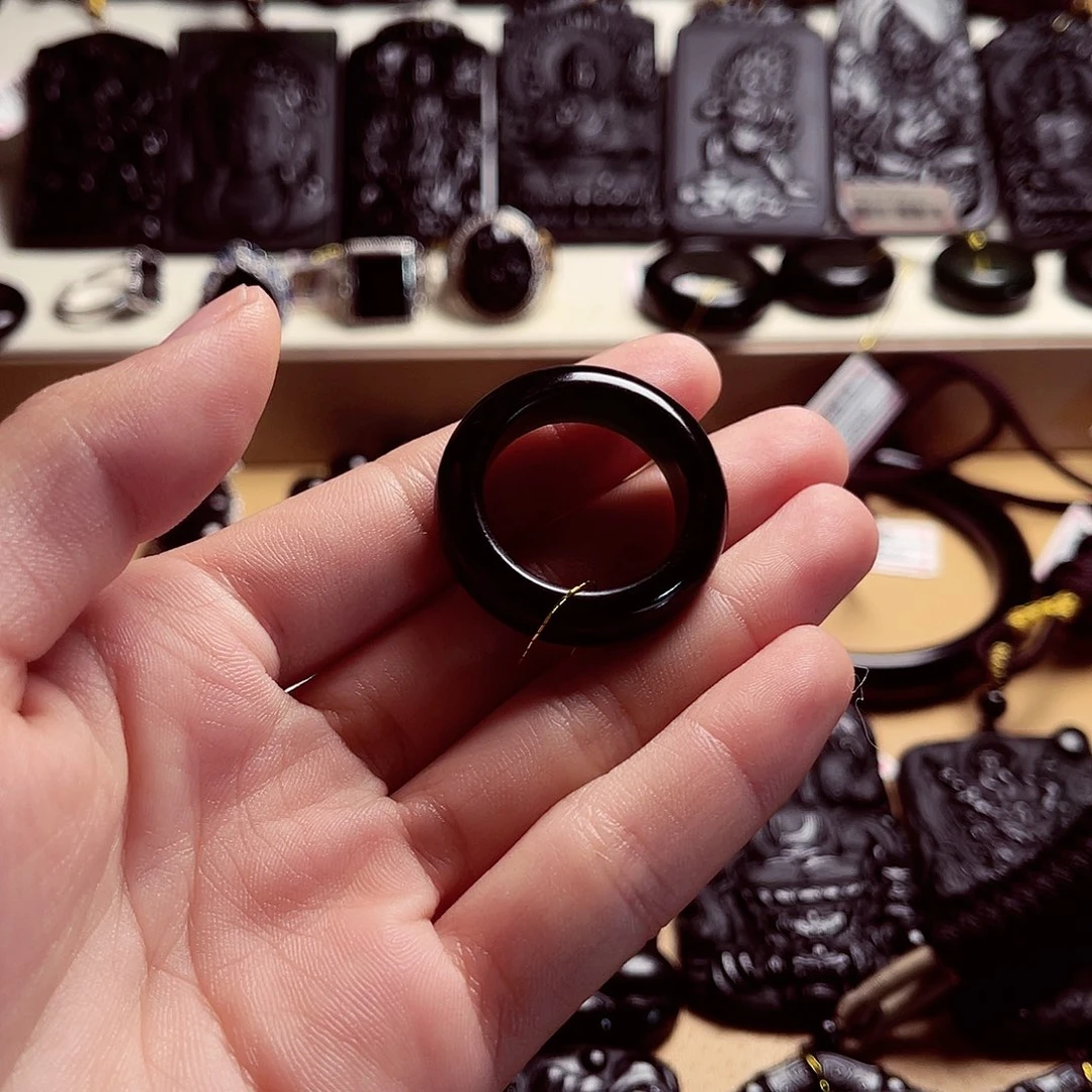 天然缅料A货21戒圈A156