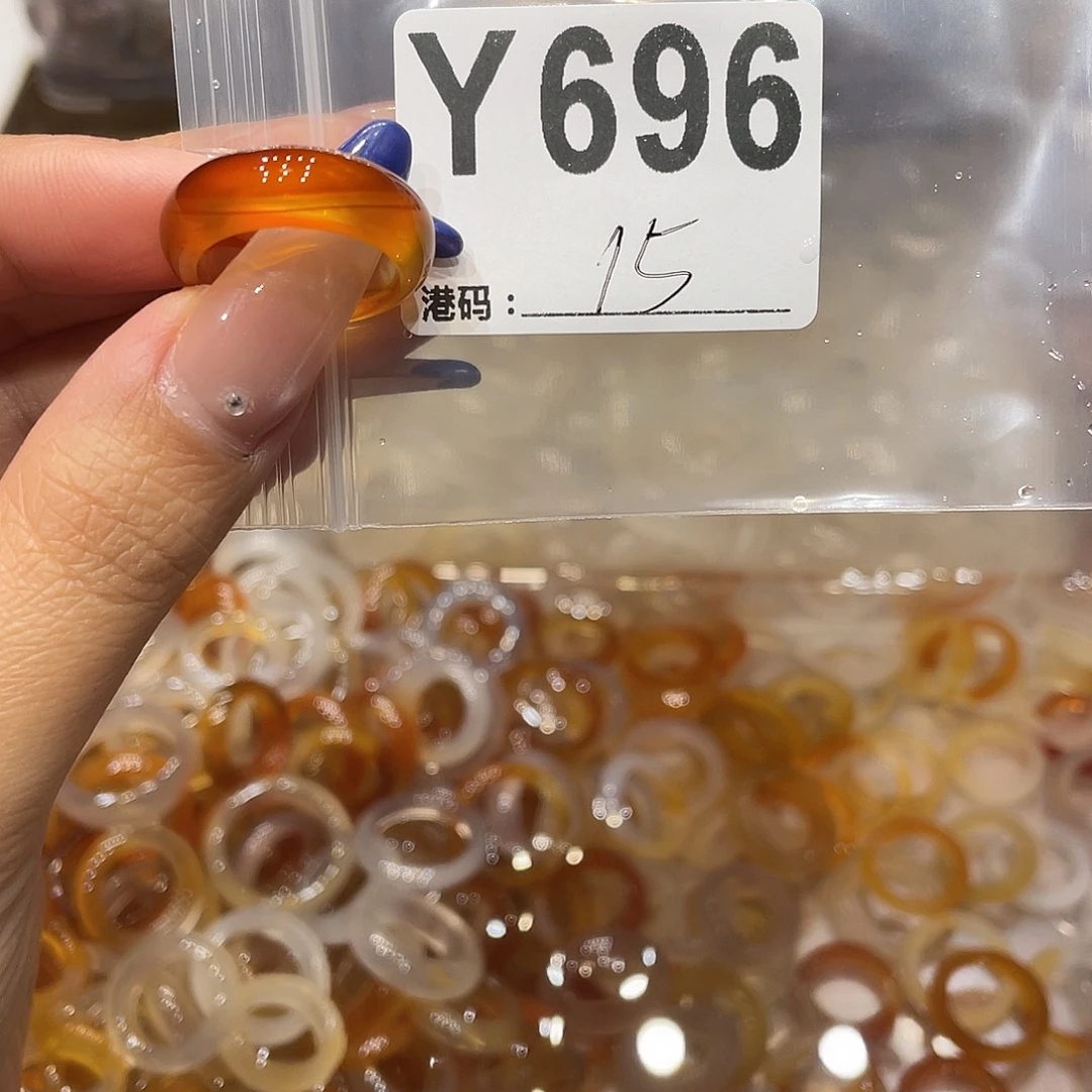 玛瑙/玉髓未镶嵌戒指696