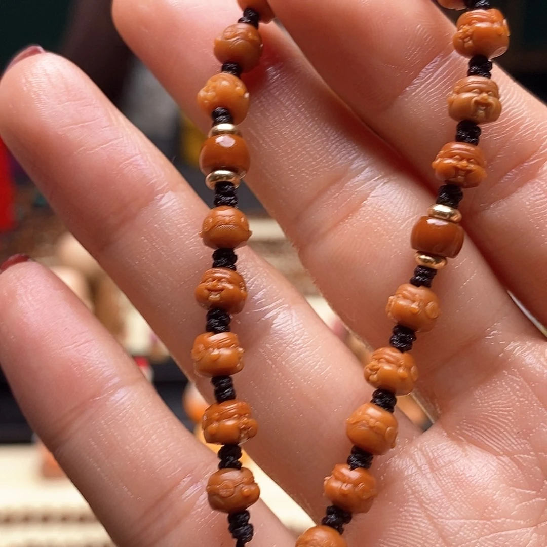 吊坠橄榄核0.6财神