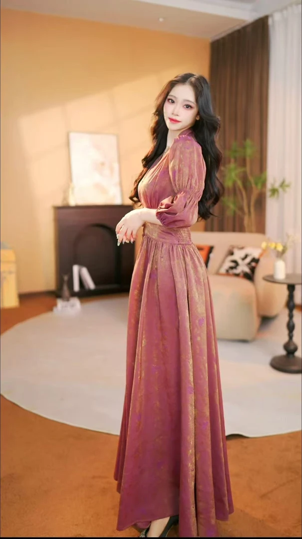 【珠珠】美神维纳斯 夏季法式气质高级感时尚修身连衣裙-HZ686