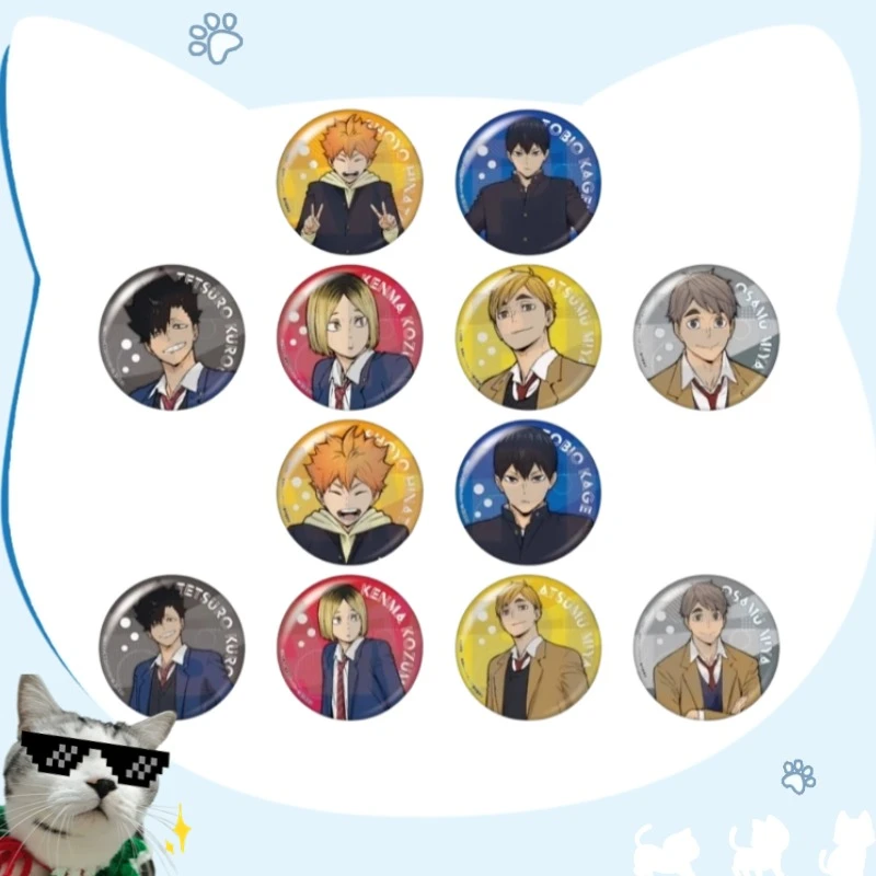 【日谷正版】排球少年 水族馆联动 徽章吧唧抱盒 中外矿业