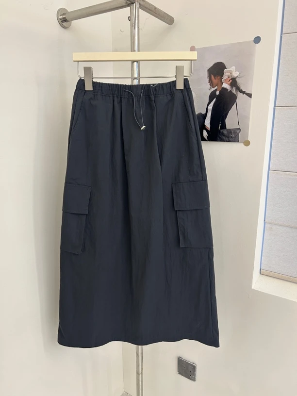 8802韩版新款女装宽松半身裙 长85