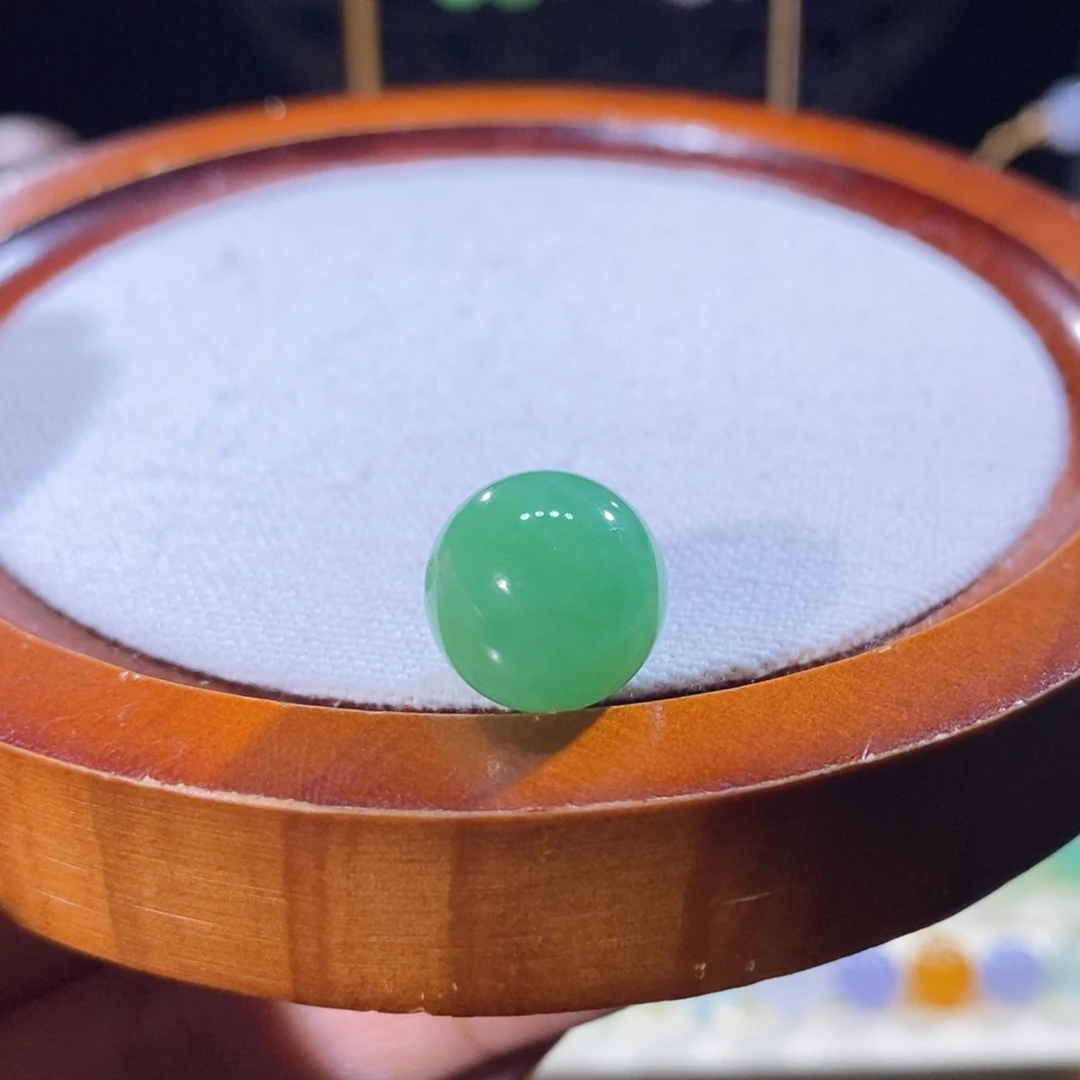 翡翠未镶嵌吊坠(不含链)翡翠满豆阳绿珠卡13.2