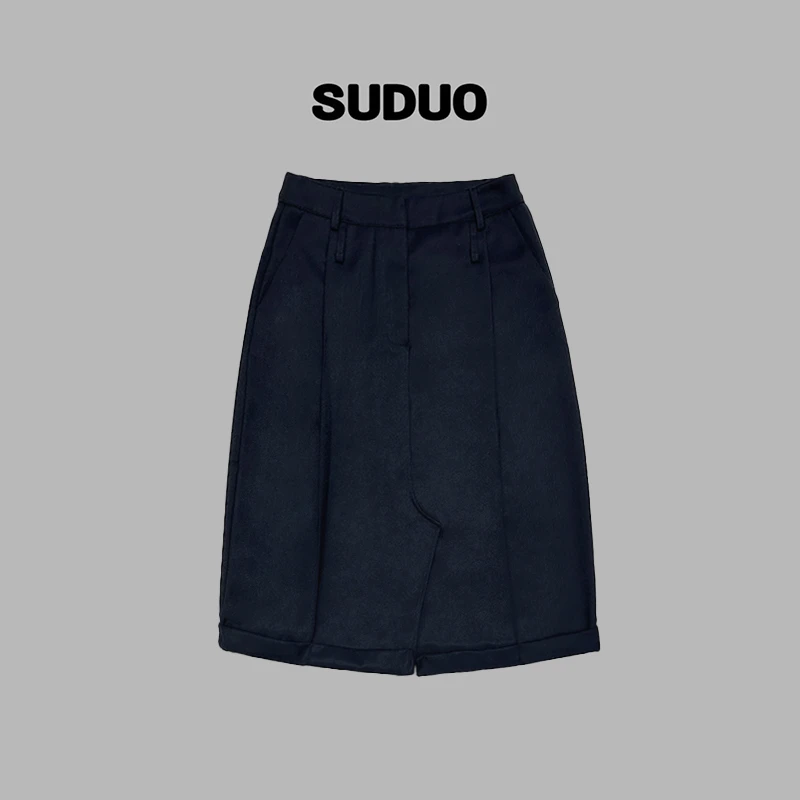 「SUDUO」朵朵2025秋季新款中性风西装半裙S250151