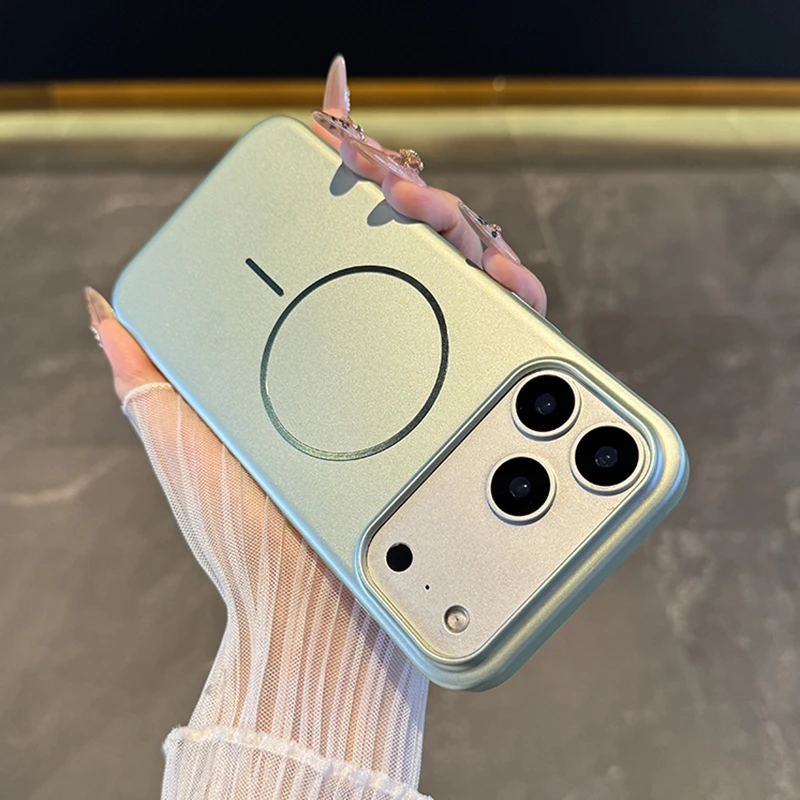 适用于苹果17promax手机壳新款iPhone17磨砂16细圈磁吸15/14防摔