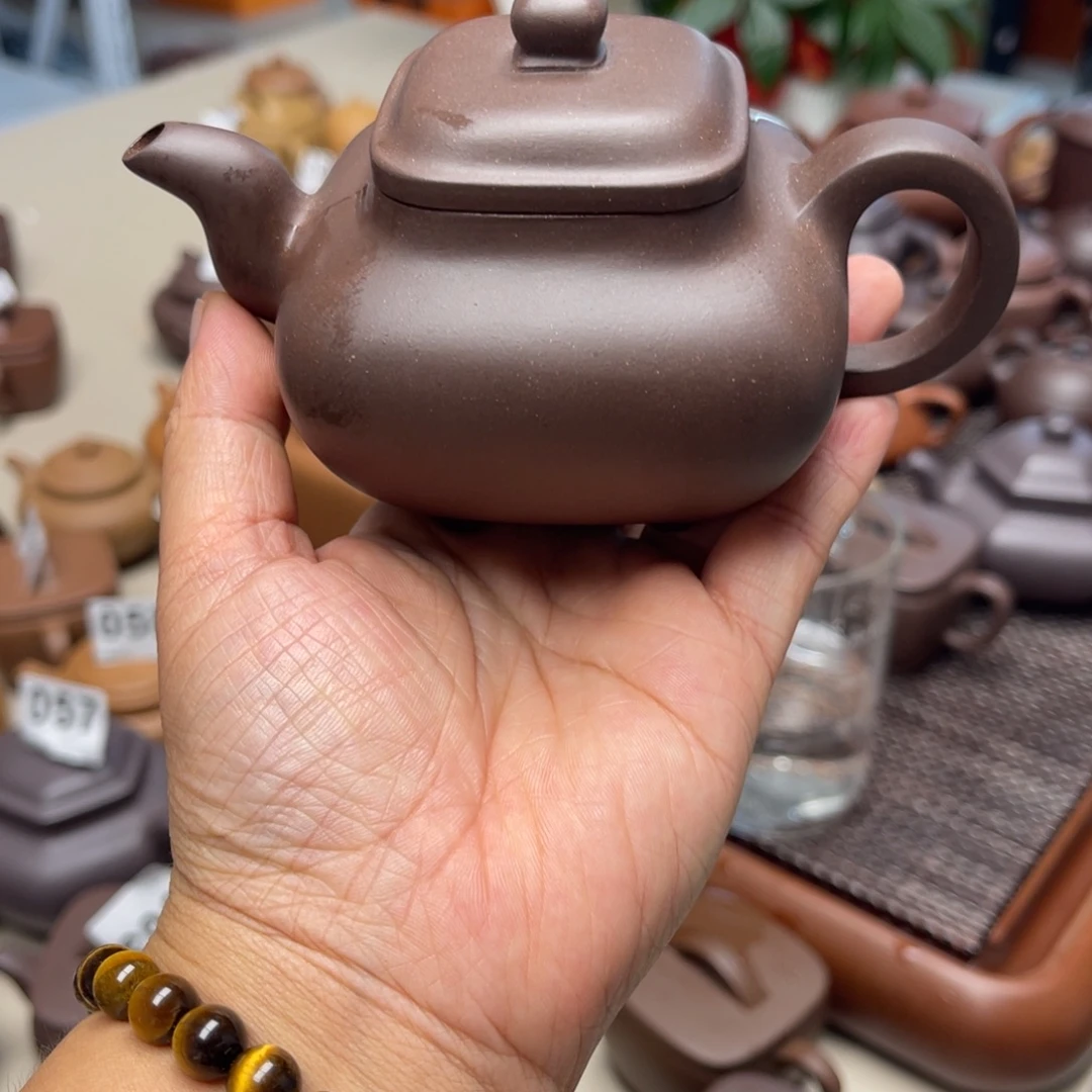 茶壶紫砂四方明炉紫泥微瑕价