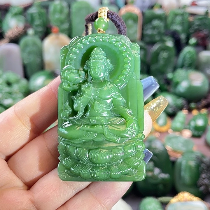 和田玉未镶嵌挂件