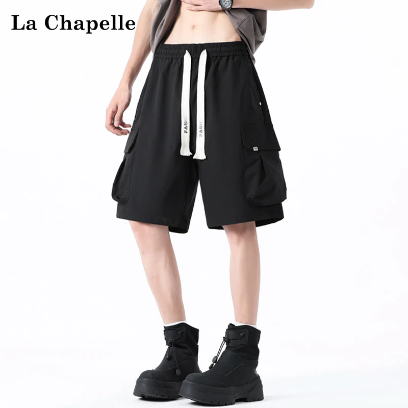 La Chapelle/拉夏贝尔男女同款夏季美式工装短裤薄款宽松百搭休闲