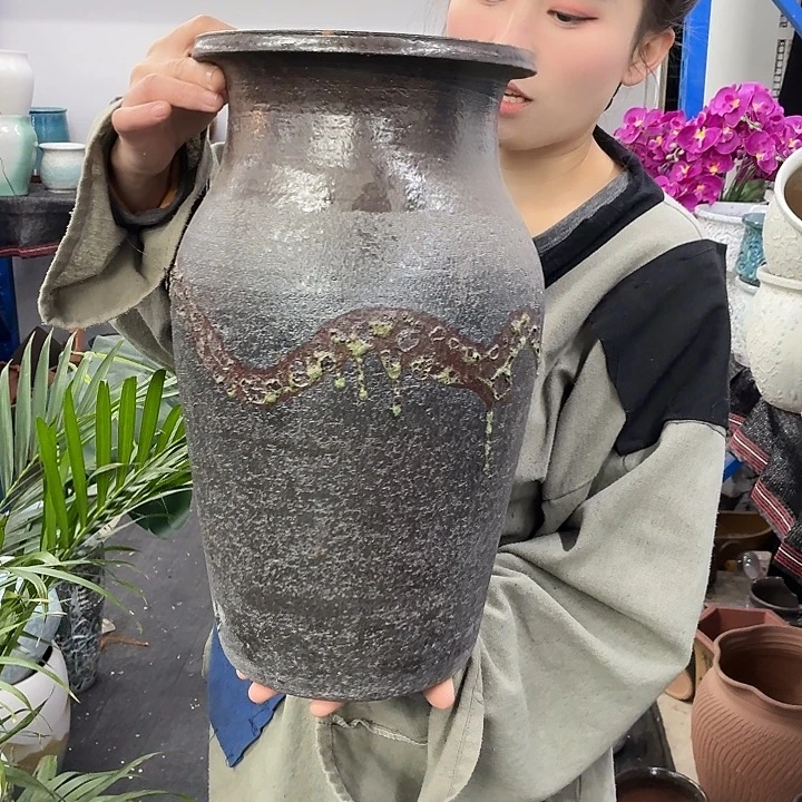 20×40 -粗陶花盆有孔-买买买