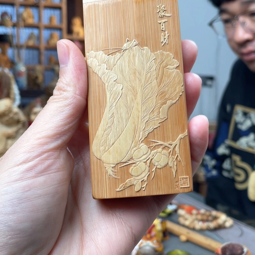 限****木方颜竹木艺术把件