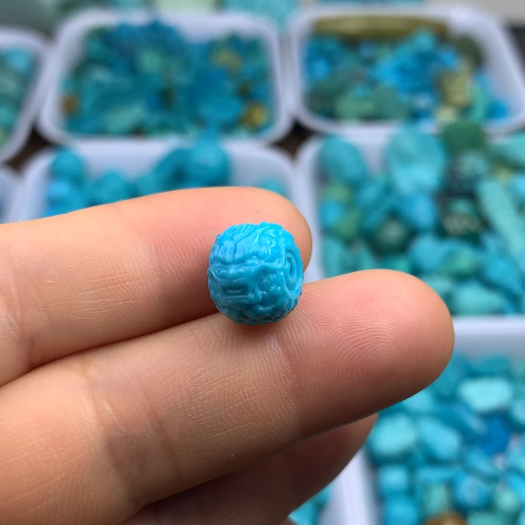 绿松石未镶嵌吊坠(不含链)11.5×9