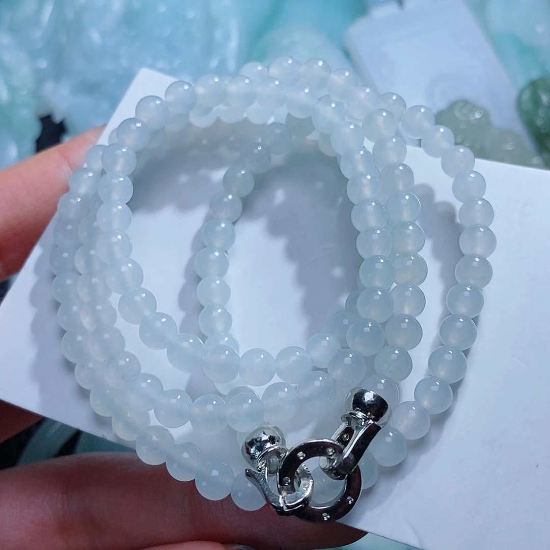 定制翡翠未镶嵌毛货付款后确认抛光