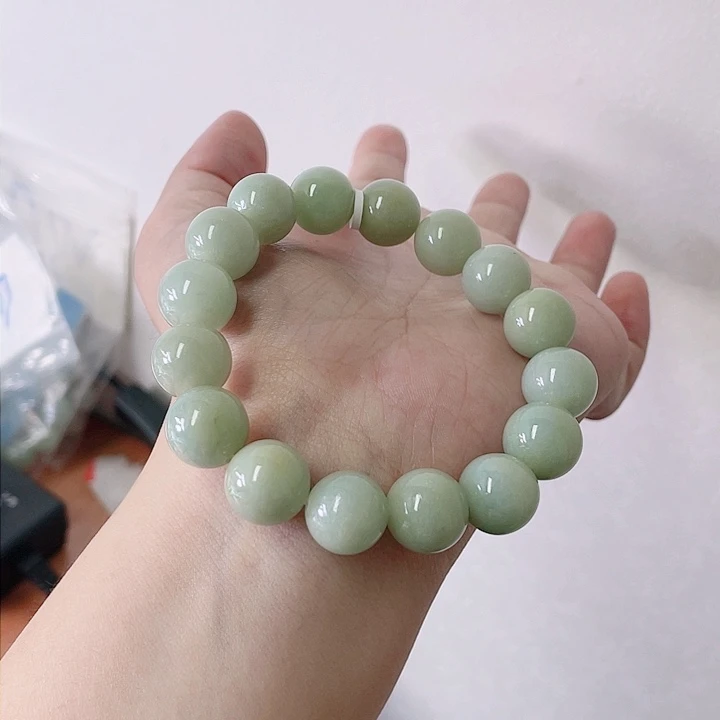 未镶嵌定制翡翠珠串