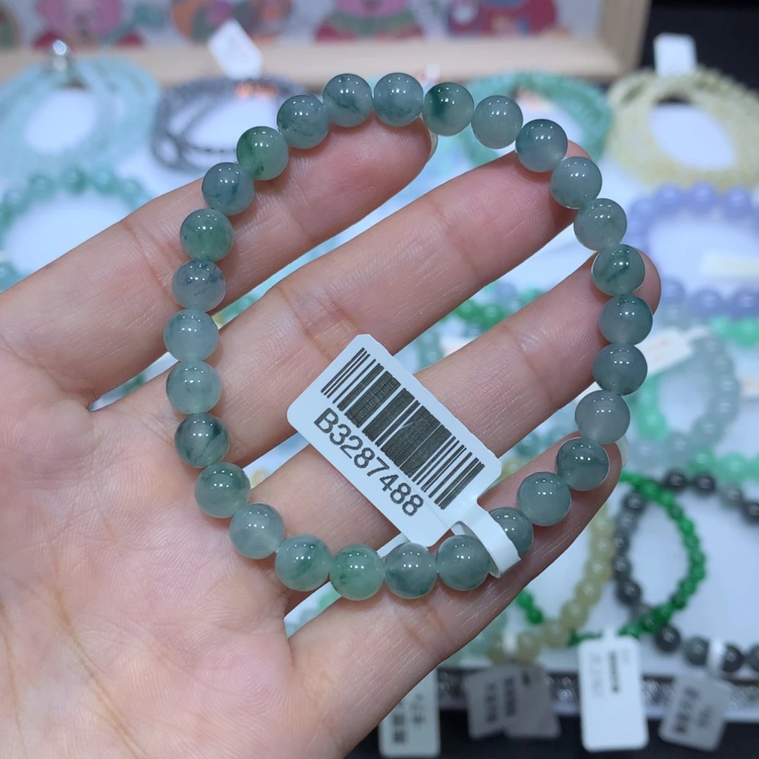 翡翠未镶嵌手链天然