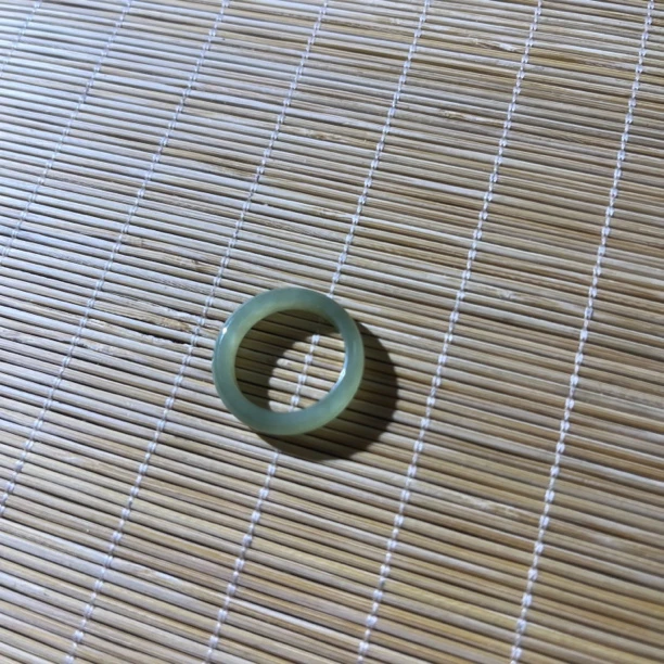 高冰简约时尚设计玉石指环男女情侣款