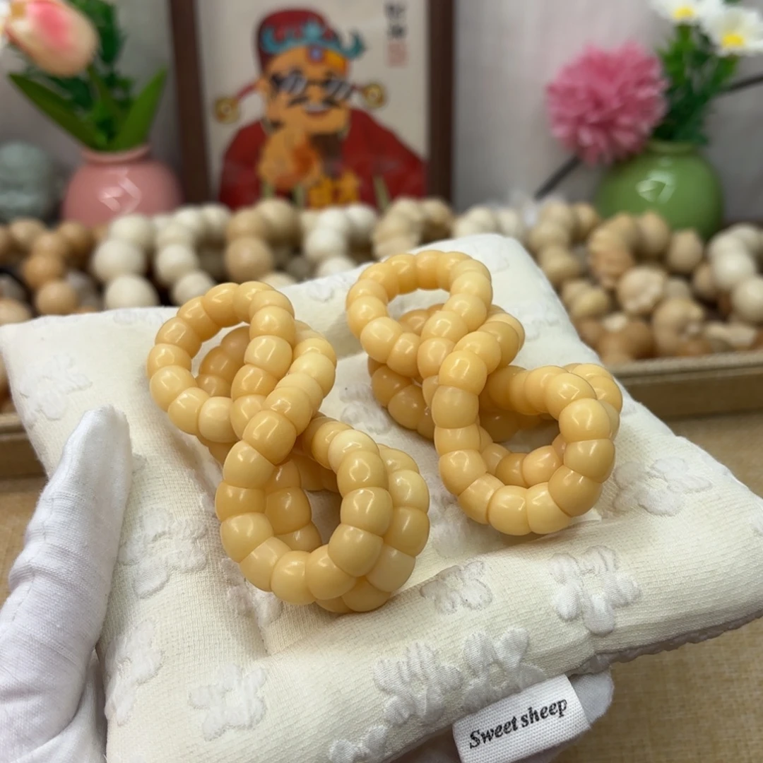 菩提根/象牙果吊坠10毛坯小瑕疵树王肠双圈纯色