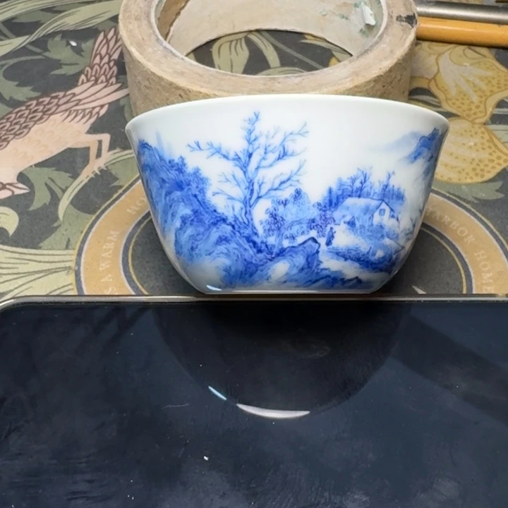超***李小雨山堂青花瓷杯