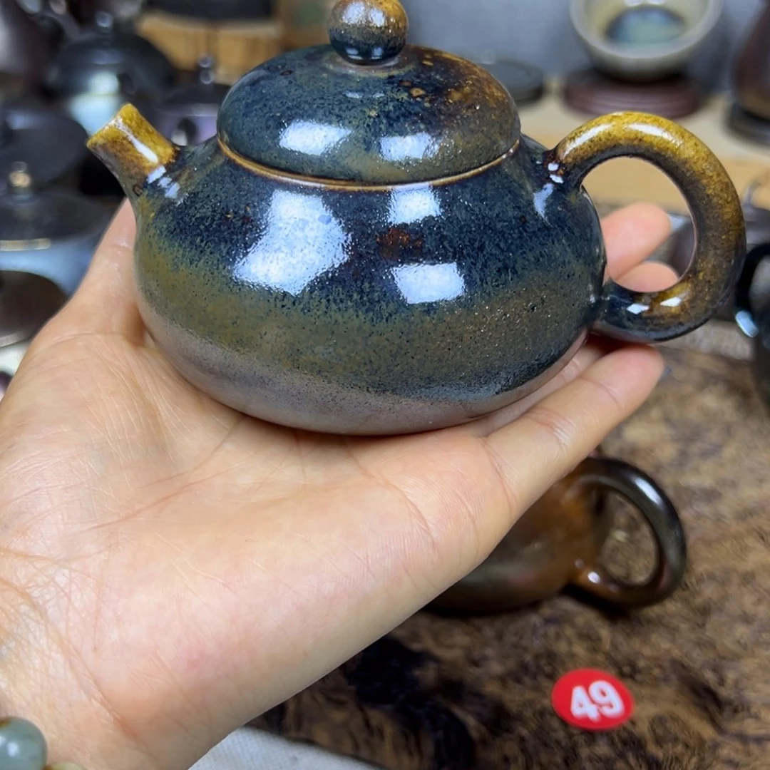 o*o云南建水紫陶柴烧壶
