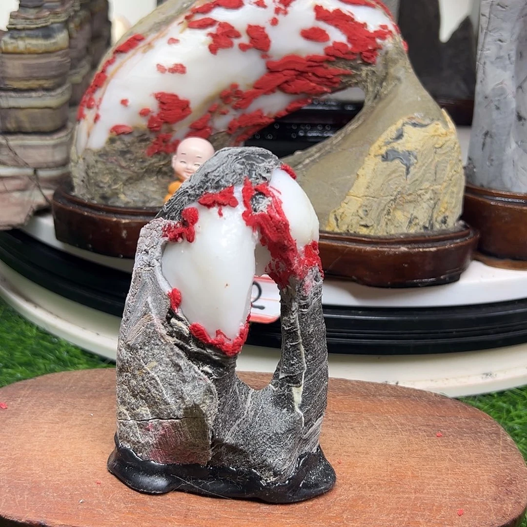 快***乐石材灵璧石白灵璧