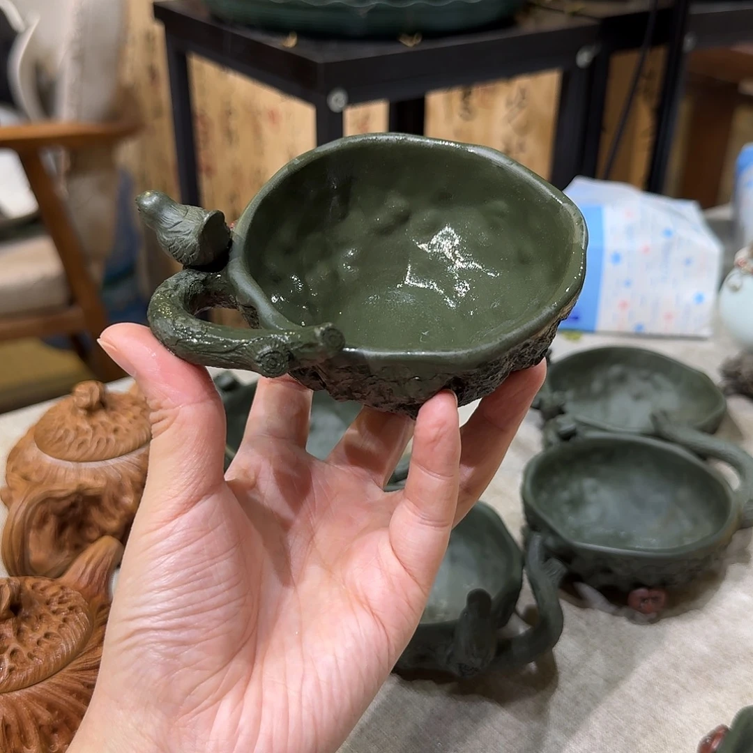茶杯紫砂绿泥供春
