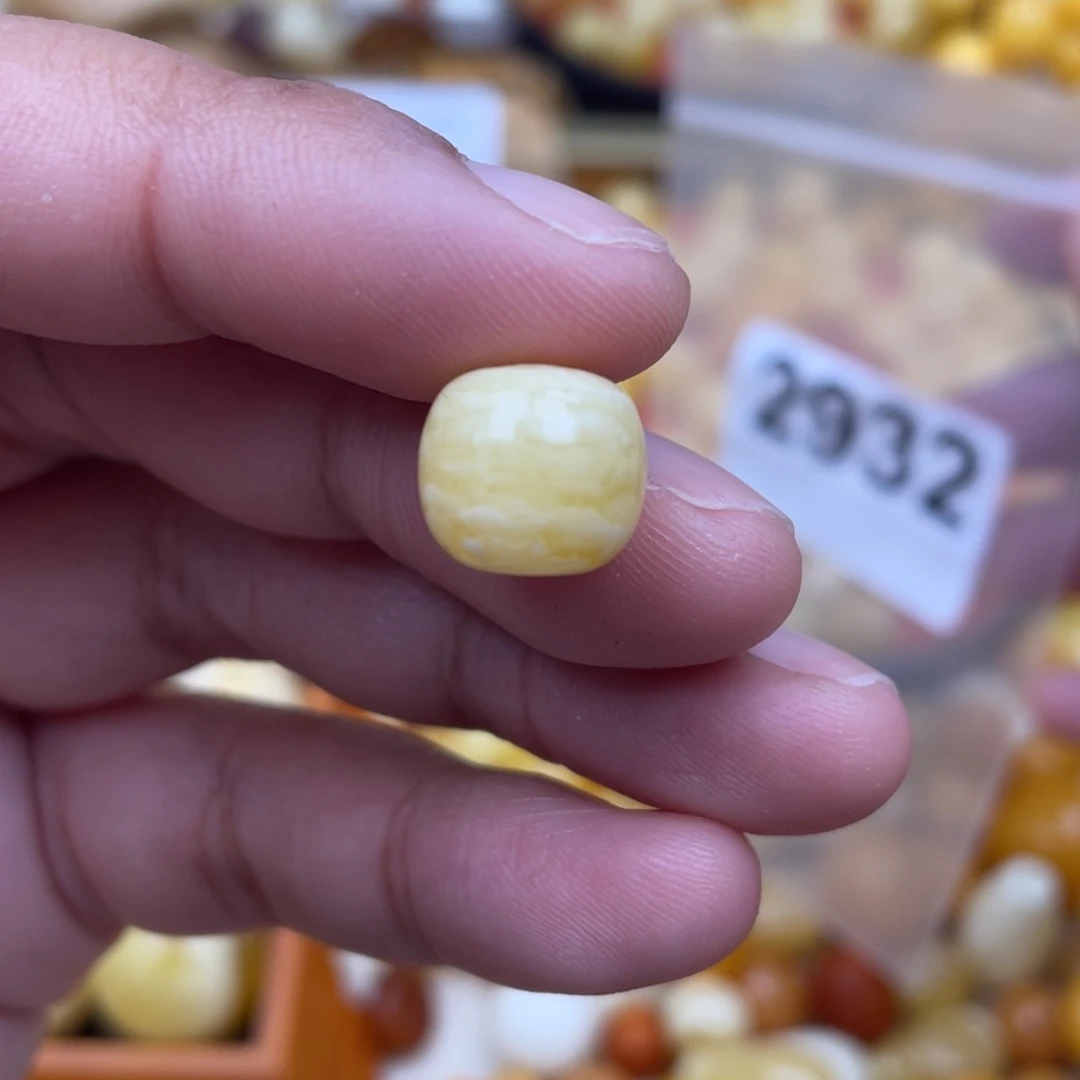 蜜蜡珠宝奇石未镶嵌粉11.5 浓蜡