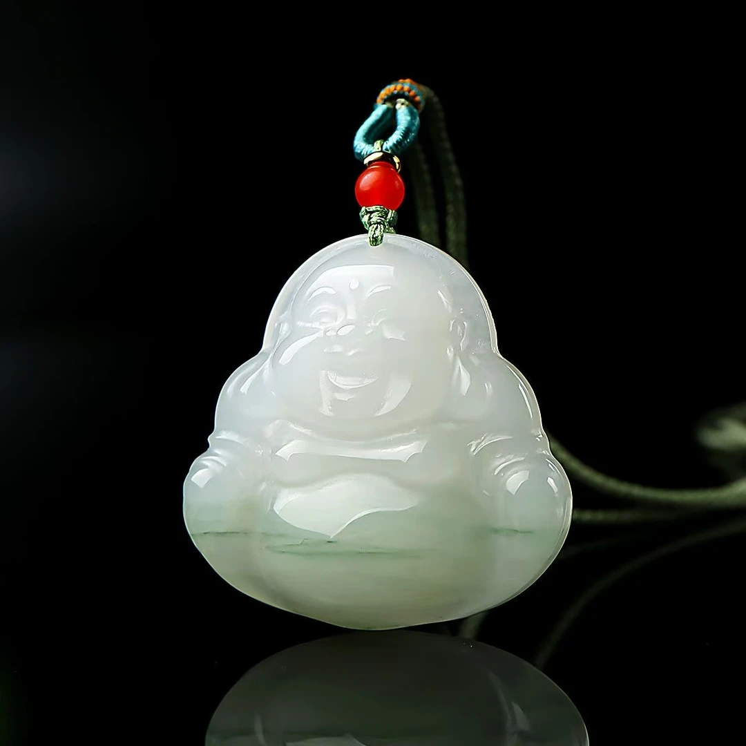 （30mm佛公）天山翠飘花佛公吊坠男女项链多样发货