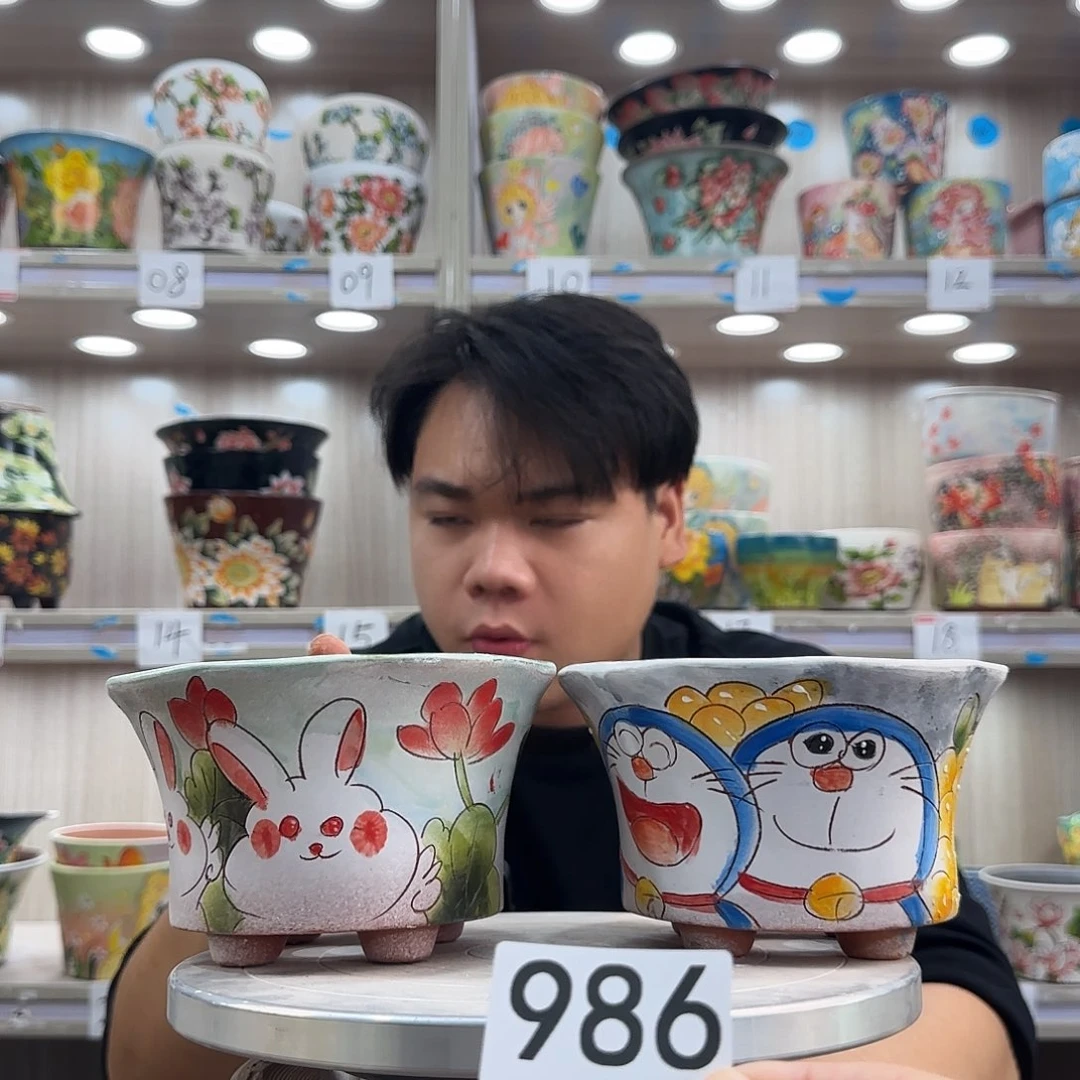 紫砂花盆瑕疵瑕疵986