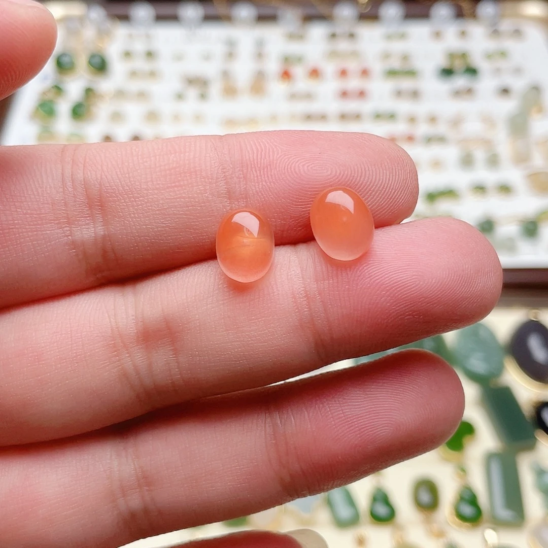 和田玉银S925镶嵌耳饰