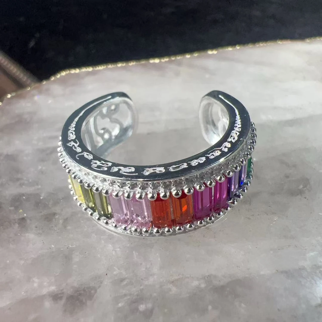 非金属亚克力戒指 TG1979彩虹戒指