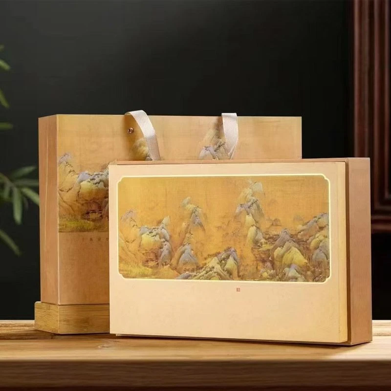 云南普洱茶熟茶班章茶饼陈年古树高档礼盒装过年节日茶叶送礼亲戚