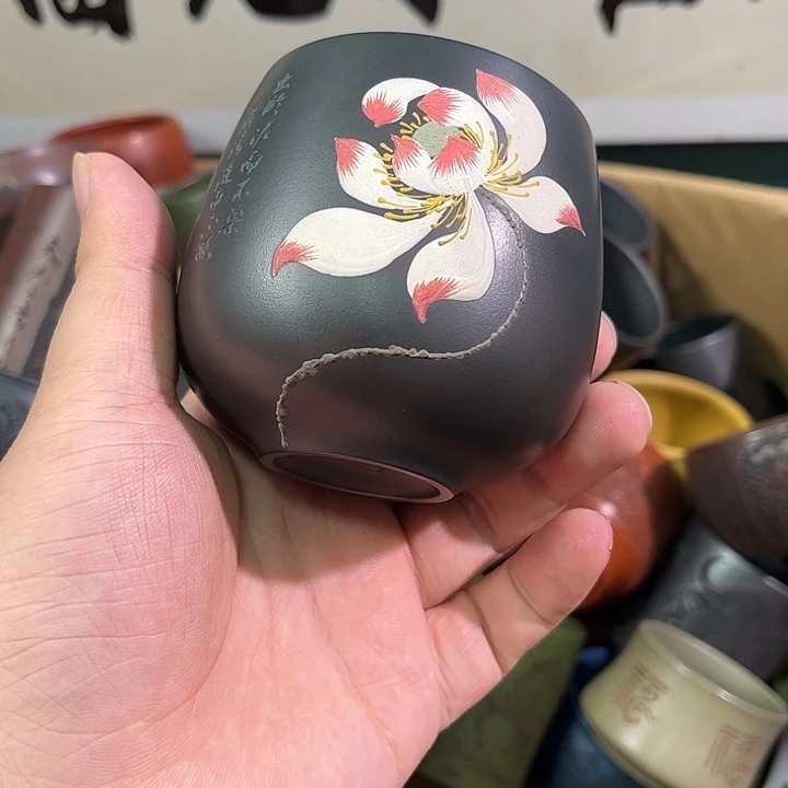 茶杯紫砂全手工紫砂主人杯