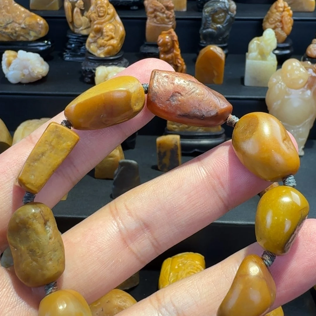 田黄石m**龟寿山石雕刻