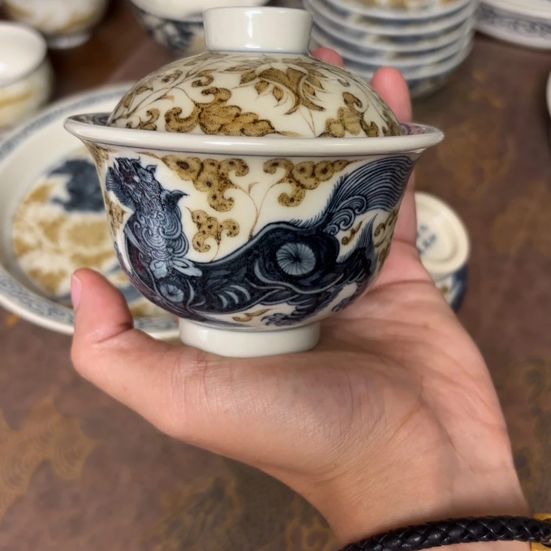 摆件景德镇手绘茶器