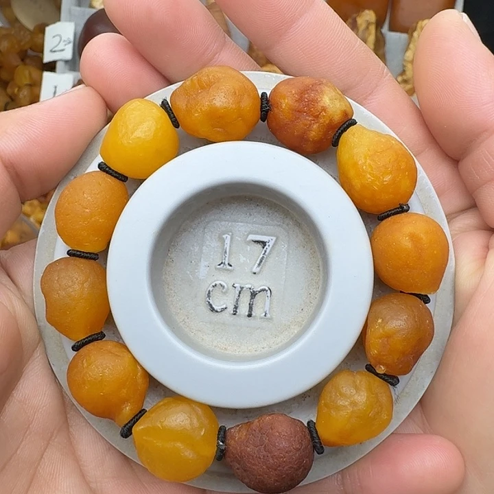 蜜蜡未镶嵌裸石天然蜜蜡手串