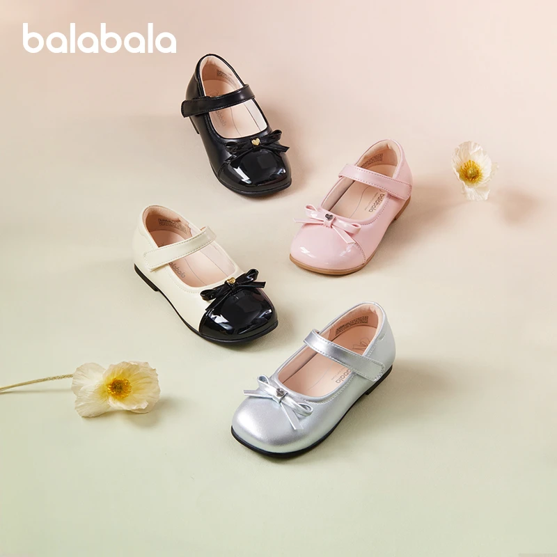 巴拉巴拉童鞋女童勃肯鞋2025新春秋公主鞋芭蕾风鞋子软底表演鞋潮