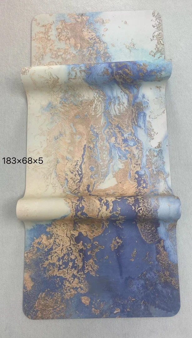 品牌 蓝鎏金追梦68宽椰壳瑜伽垫 天然橡胶高品质 品牌垫
