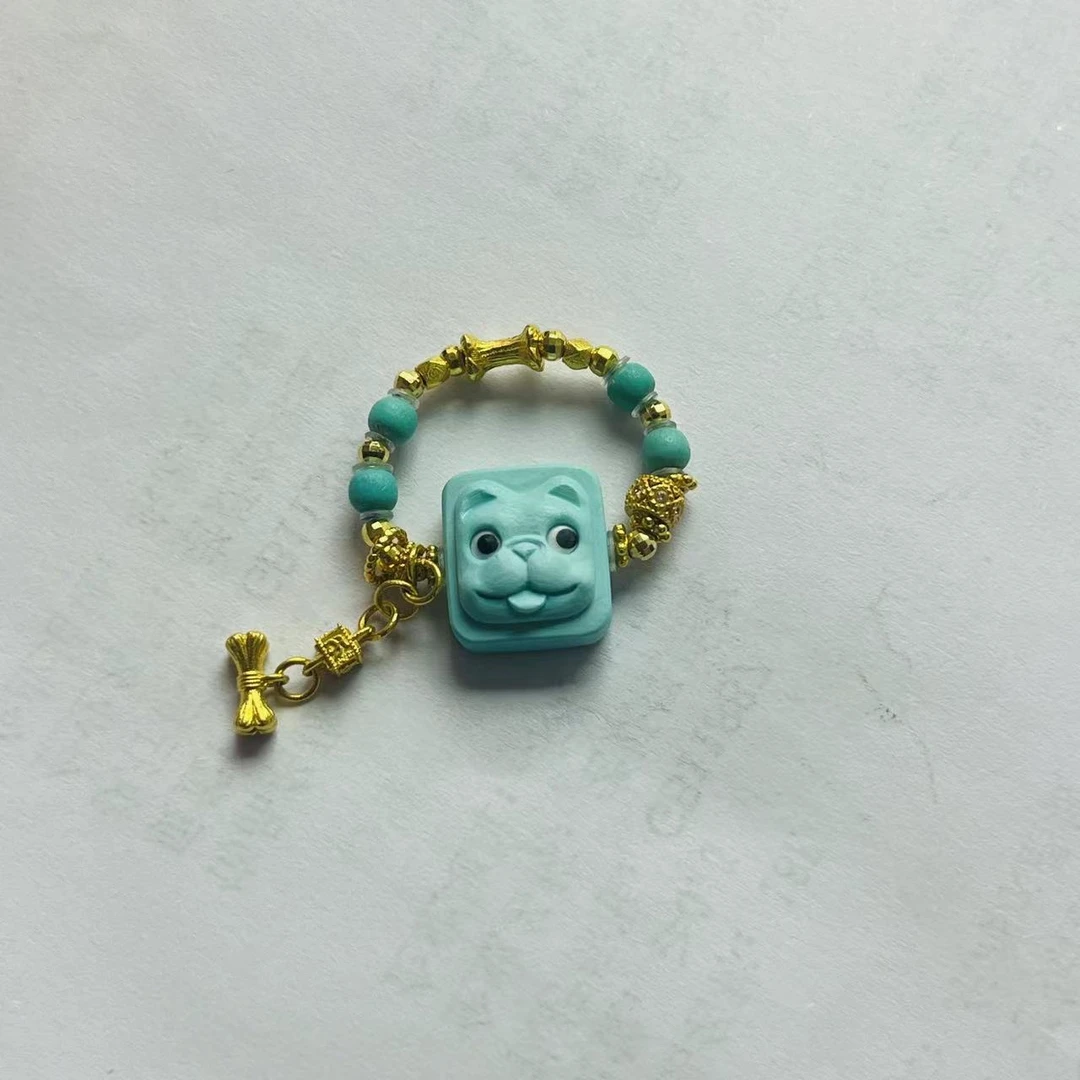 湖北原矿天然绿松石法斗戒指