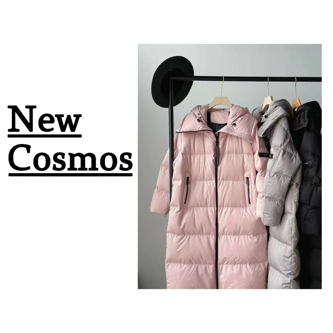【NEW COSMOS】 • 6391 粉色反季捡漏款返场长款高充绒女士羽绒服