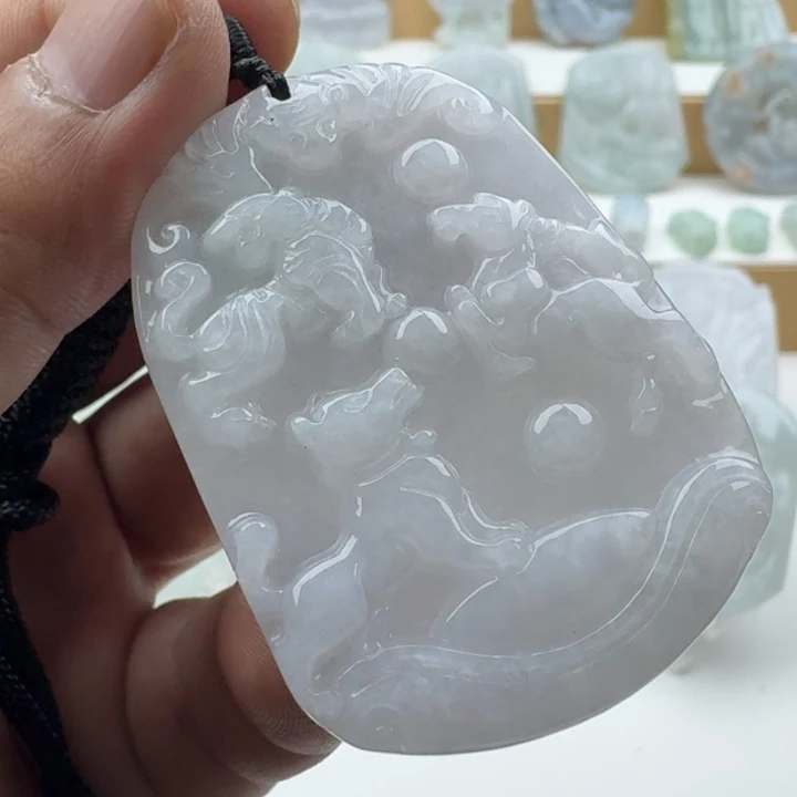 翡翠未镶嵌颈饰天然缅甸A货翡翠