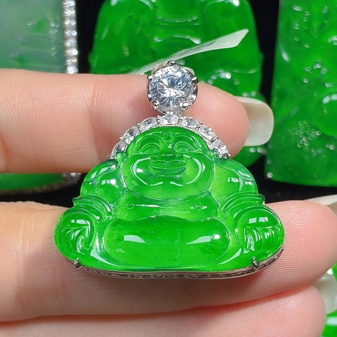 翡翠未镶嵌颈饰天然A货翡翠