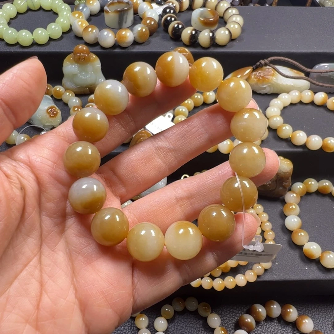 和田玉未镶嵌手链卡14