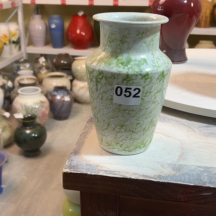 花瓶白泥高21口8。052