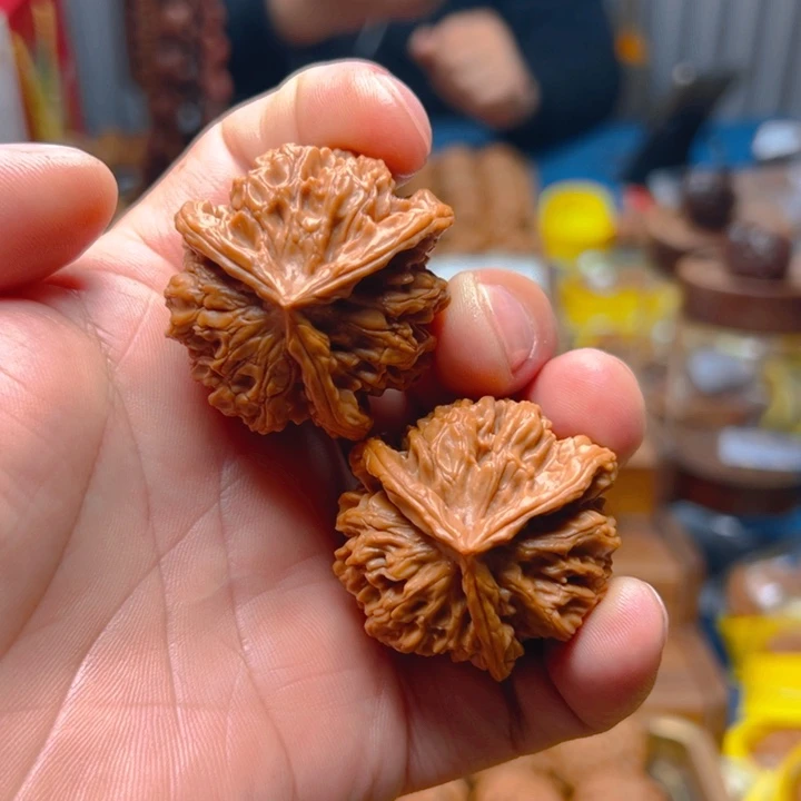 把件文玩核桃米*色太行山狮子头