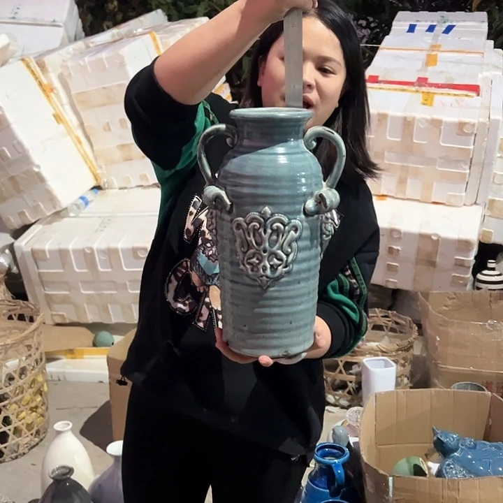 瓶高度34厘米口径10厘米微瑕捡漏