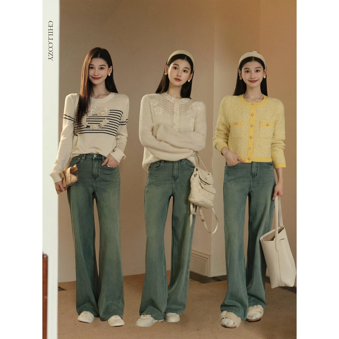 且可ChillCozy  普洛望 百搭天菜直筒裤 高品100棉牛仔